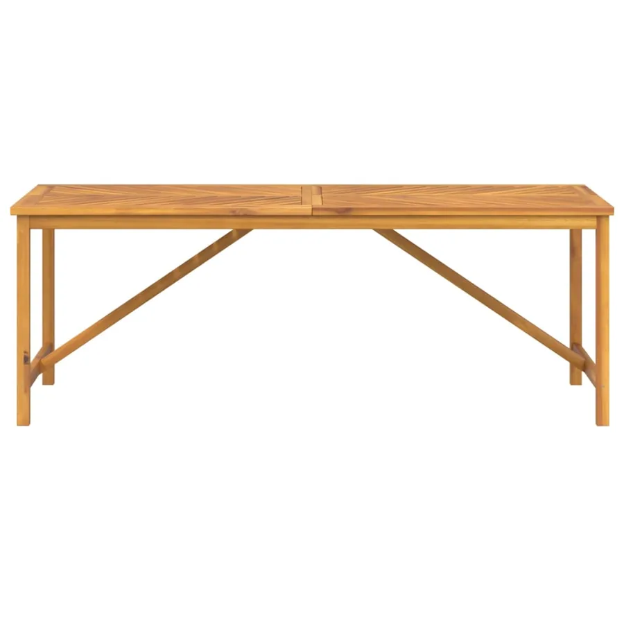 Table à manger de jardin 200x90x74 cm bois d'acacia solide - 3