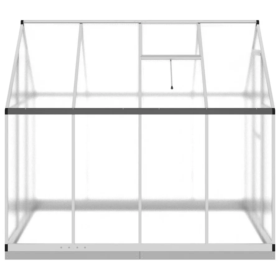 Serre avec cadre de base argenté 224x169x202 cm aluminium - 4