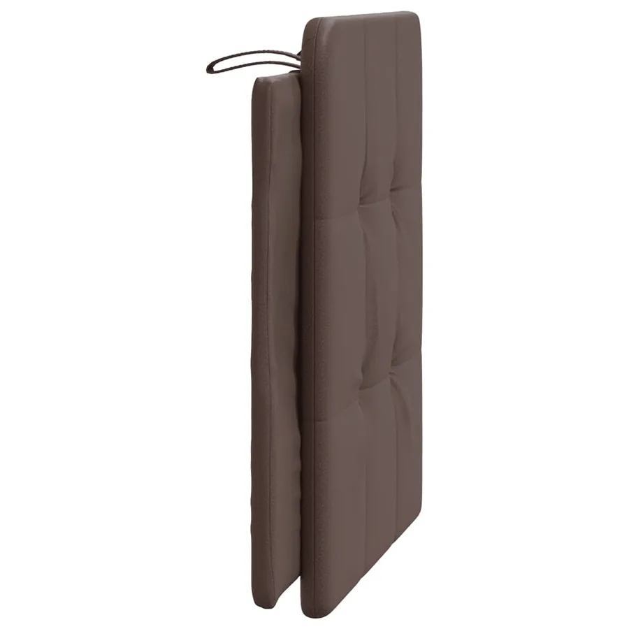 Coussin de tête de lit Zadar marron 80 cm similicuir - 5