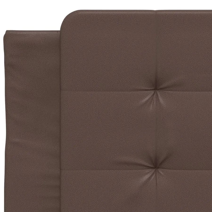 Coussin de tête de lit Zadar marron 80 cm similicuir - 7
