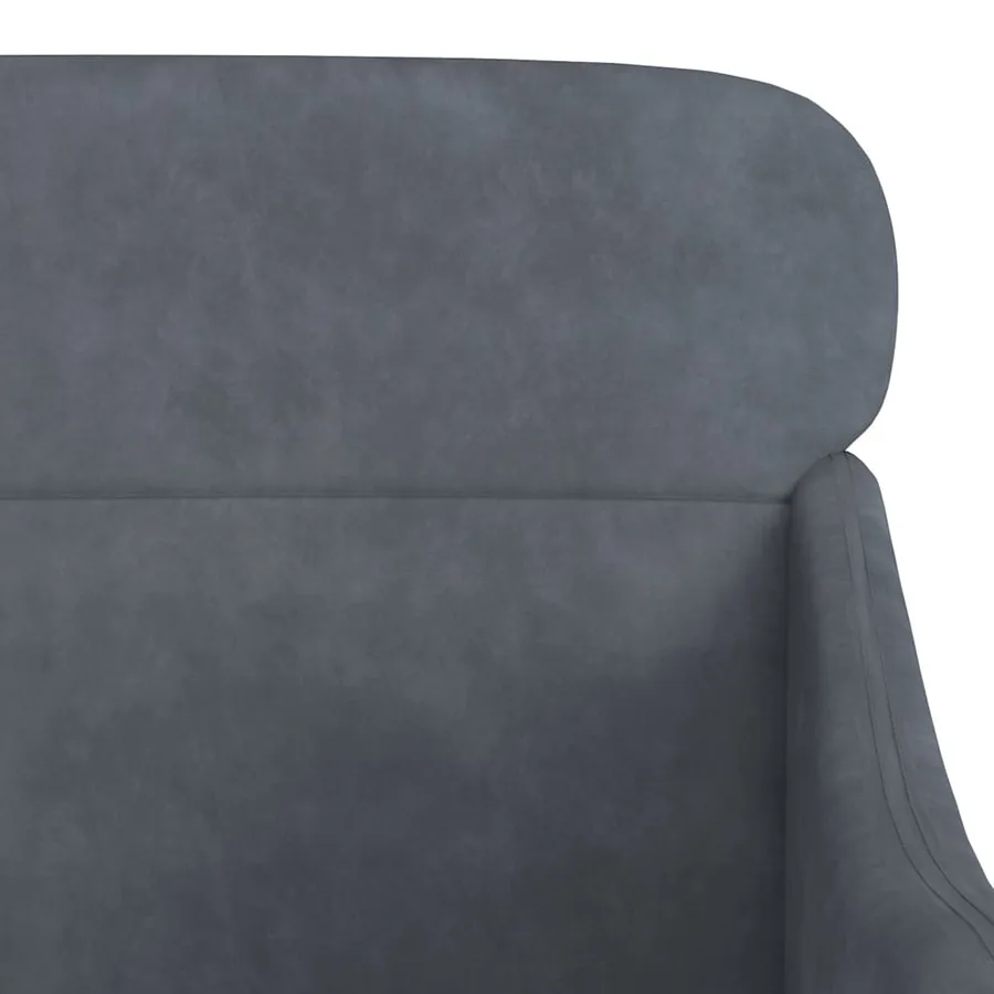 Fauteuil Gris foncé 63x76x80 cm Velours - 5
