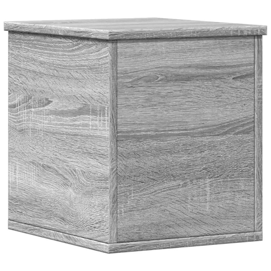 Boîte de rangement sonoma gris 30x35x35 cm bois d'ingénierie - 2