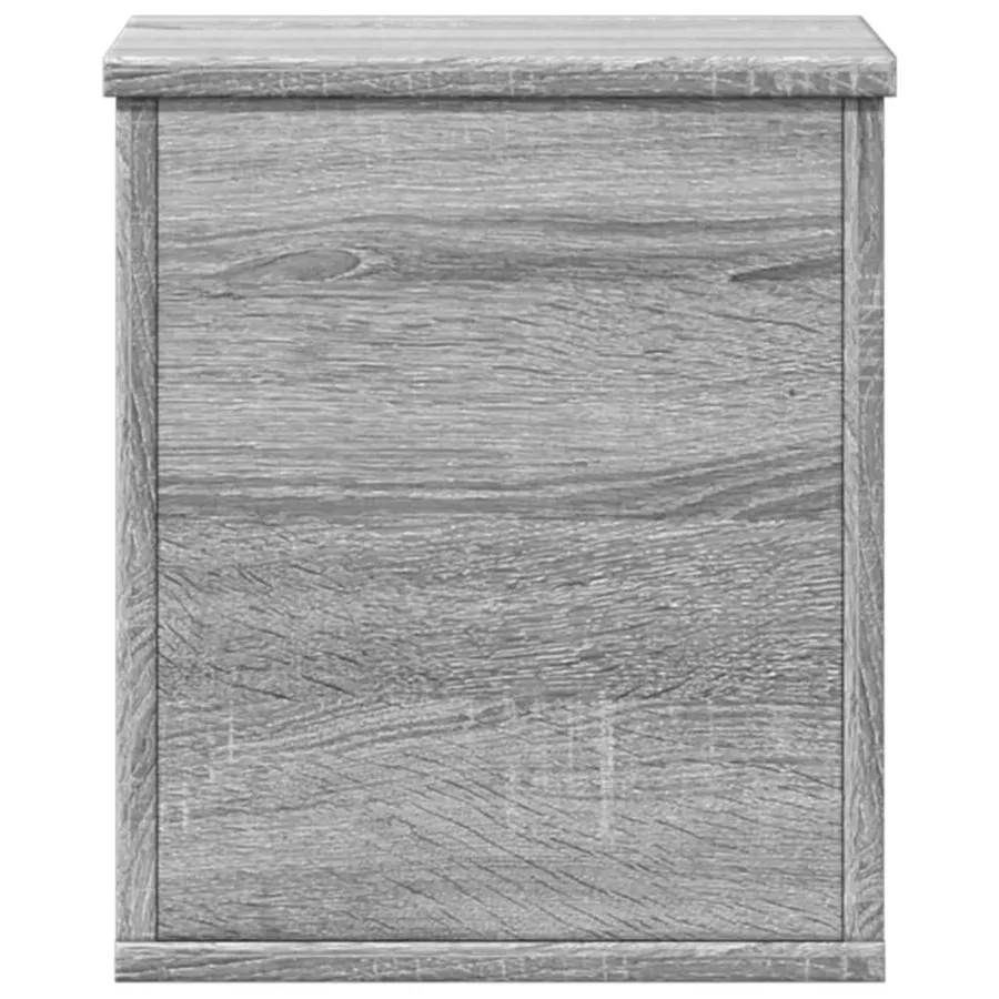 Boîte de rangement sonoma gris 30x35x35 cm bois d'ingénierie - 4