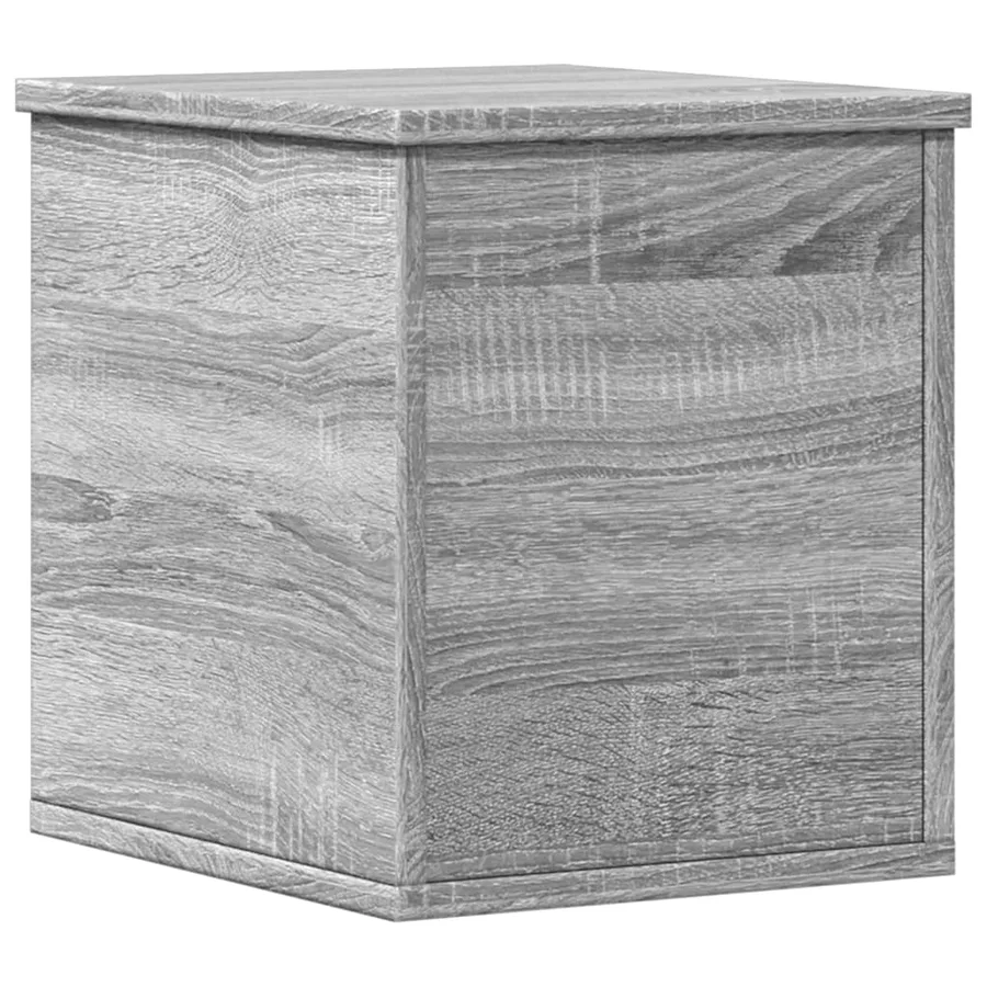 Boîte de rangement sonoma gris 30x35x35 cm bois d'ingénierie - 6