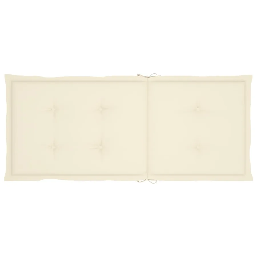 Chaises inclinables de jardin lot de 3 et coussins Bois acacia - 8