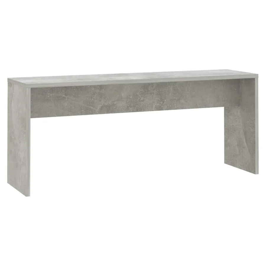 Ensemble à manger 3 pcs Gris béton Bois d'ingénierie - 8