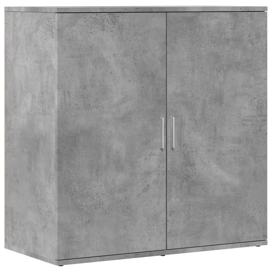 Buffets 2 pcs gris béton 79x38x80 cm bois d'ingénierie - 4