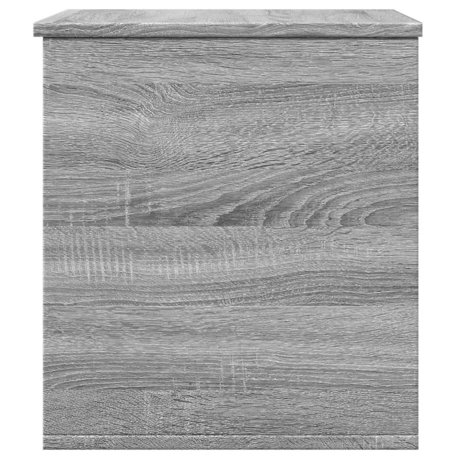 Boîte de rangement sonoma gris 60x42x46 cm bois d'ingénierie - 5