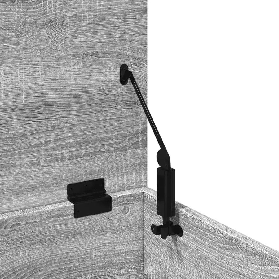 Boîte de rangement sonoma gris 60x42x46 cm bois d'ingénierie - 9