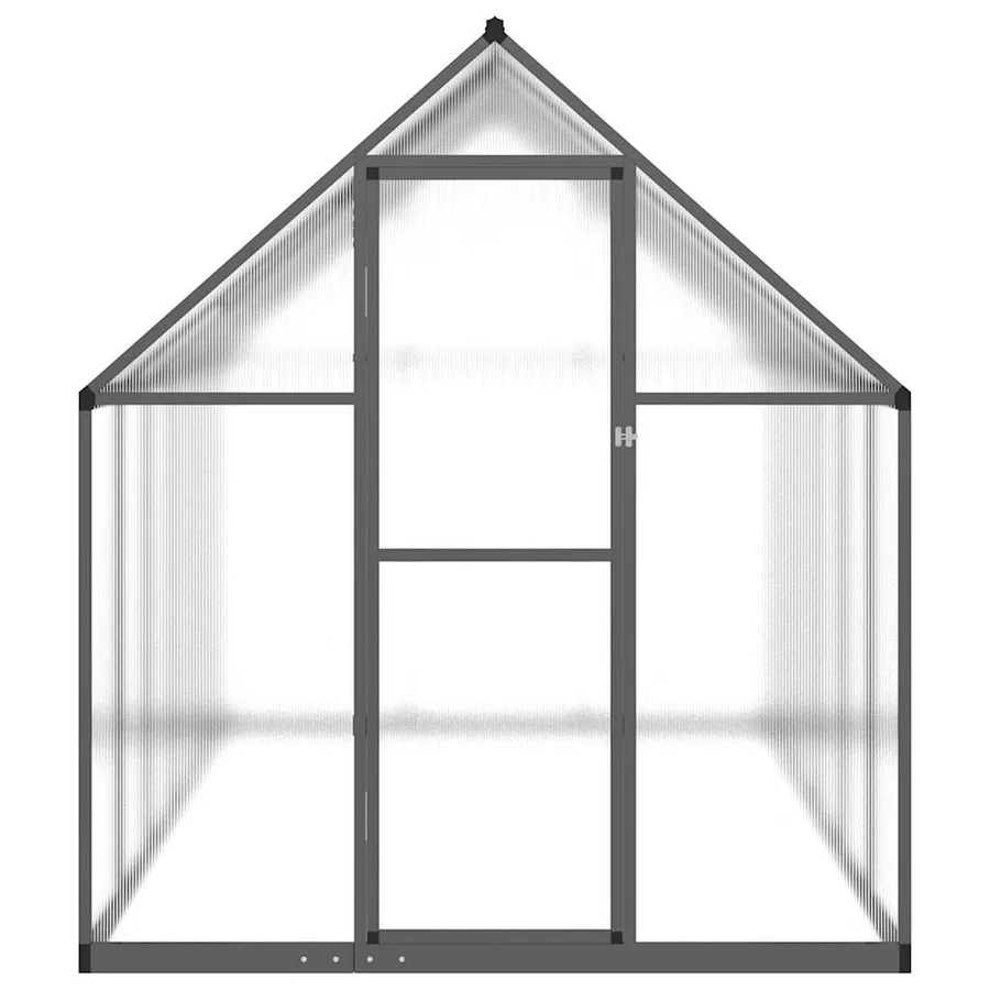 Serre avec cadre de base anthracite 334x169x195 cm aluminium - 3