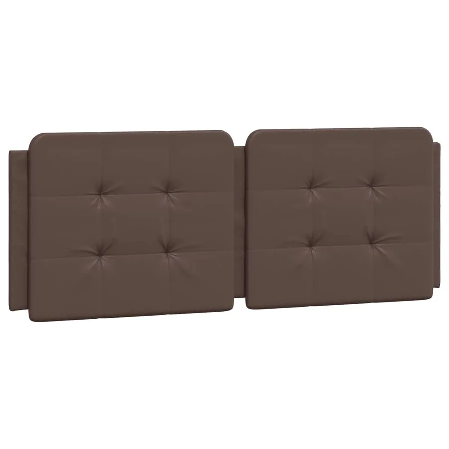 Coussin de tête de lit Zadar marron 120 cm similicuir - 2