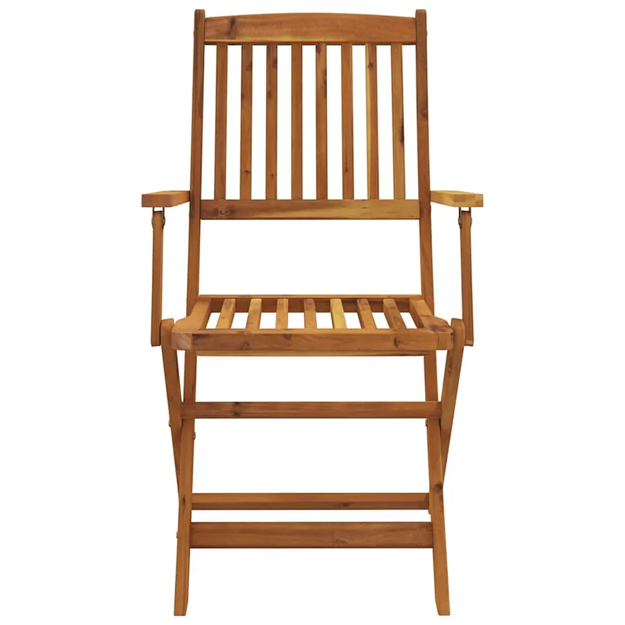 Ensemble à manger de jardin pliable 7 pcs bois d'acacia solide - 4
