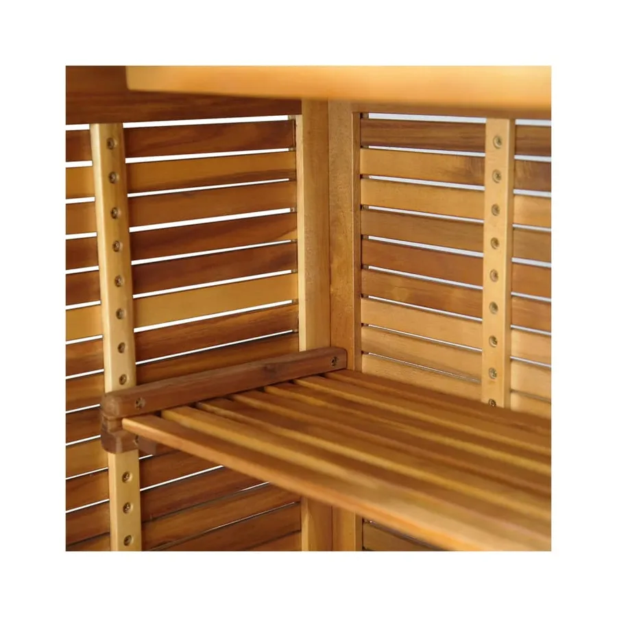 Ensemble de bar de jardin 3 pcs Bois d'acacia solide - 7