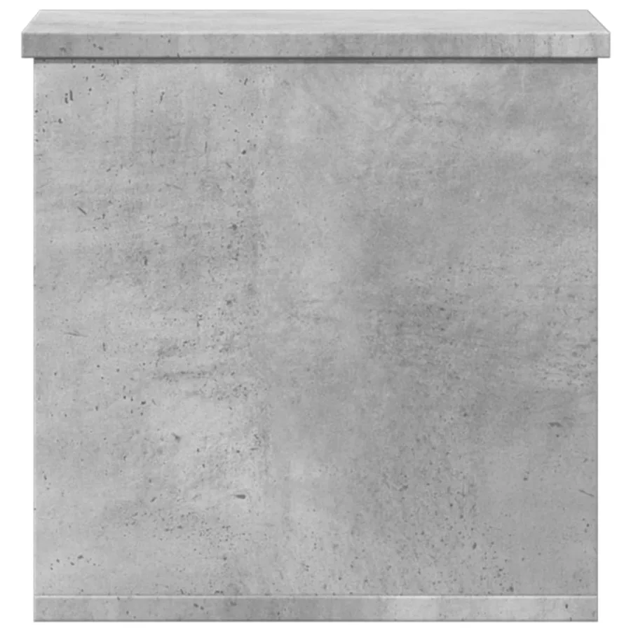 Boîte de rangement gris béton 30x35x35 cm bois d'ingénierie - 5