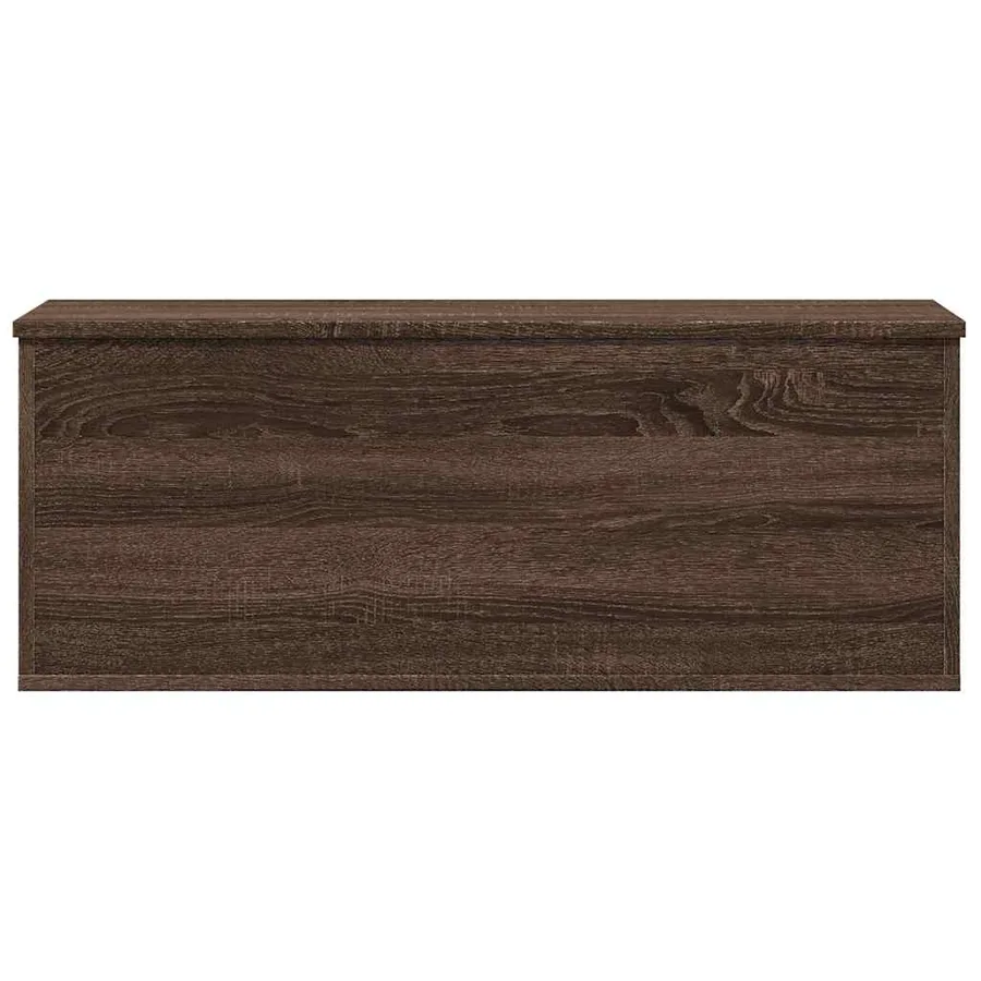 Boîte de rangement chêne marron 90x35x35 cm bois d'ingénierie - 4