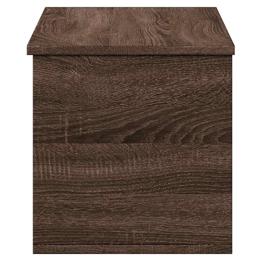 Boîte de rangement chêne marron 90x35x35 cm bois d'ingénierie - 5