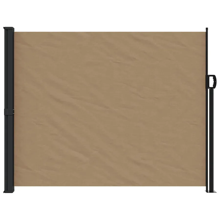 Auvent latéral rétractable taupe 160x500 cm - 3