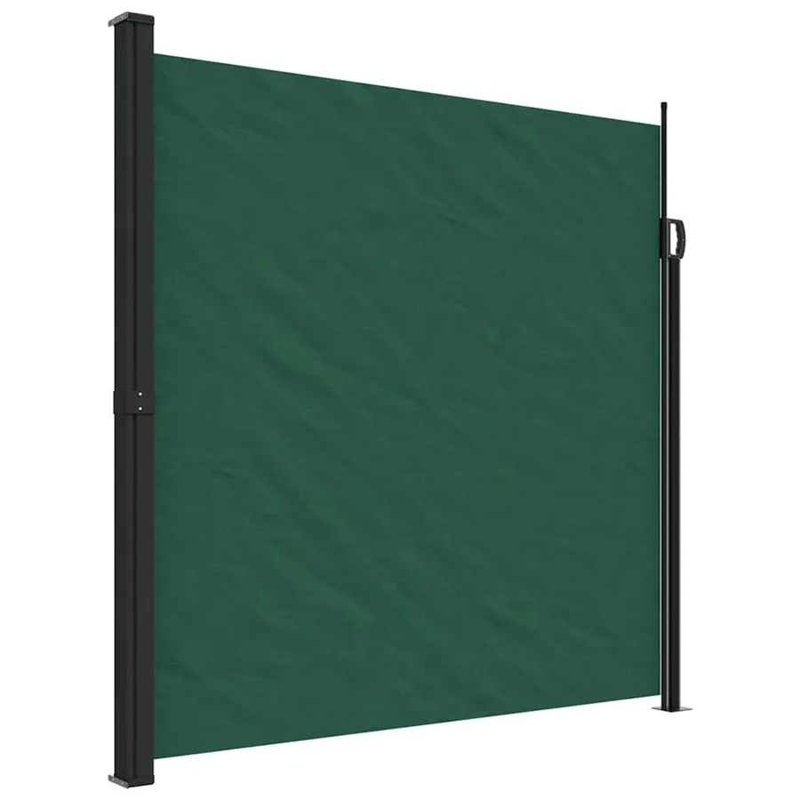 Auvent latéral rétractable vert foncé 200x500 cm - 2