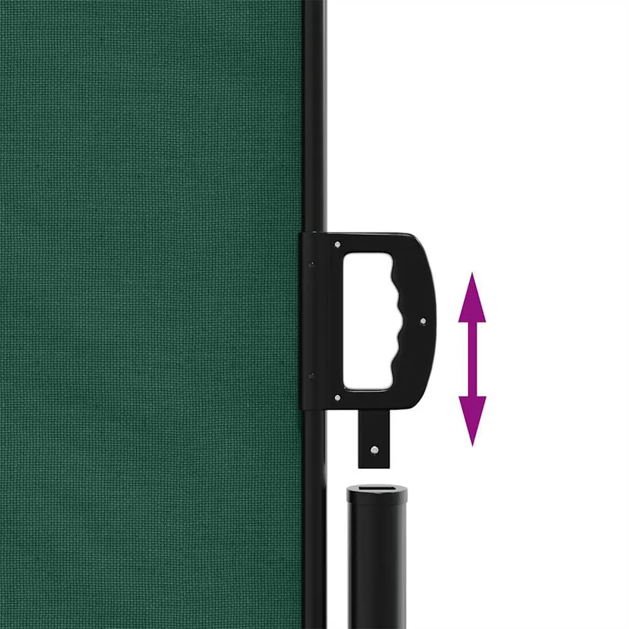 Auvent latéral rétractable vert foncé 200x500 cm - 6