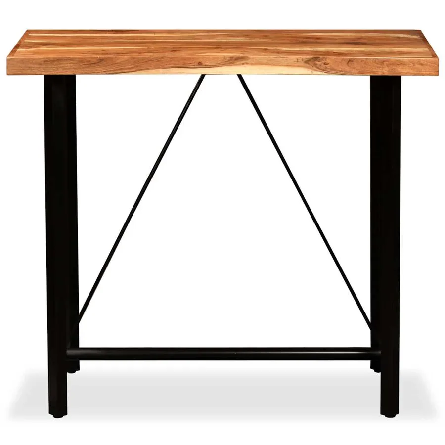 Table de bar Bois massif d'acacia 120x60x107 cm - 10
