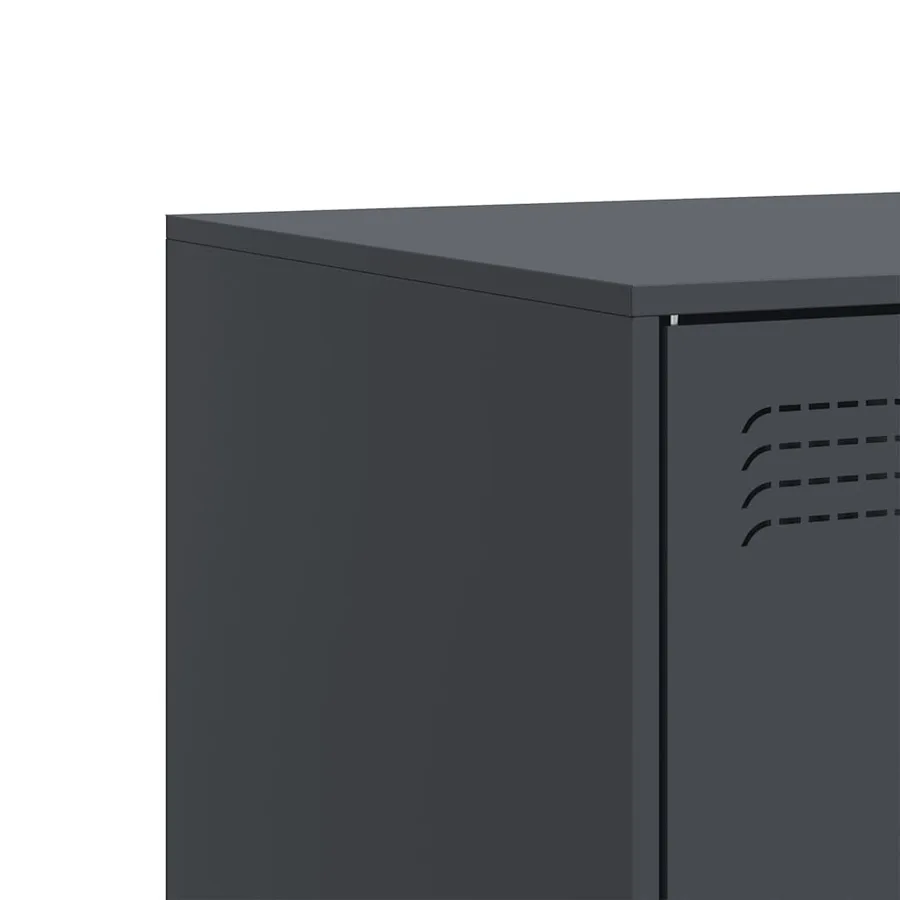 Meubles TV 2 pcs anthracite 67x39x44 cm acier - 10