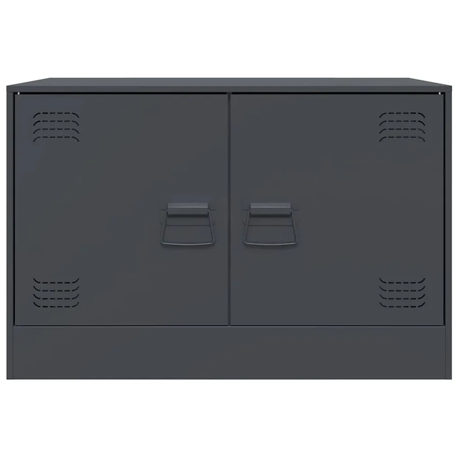 Meubles TV 2 pcs anthracite 67x39x44 cm acier - 6