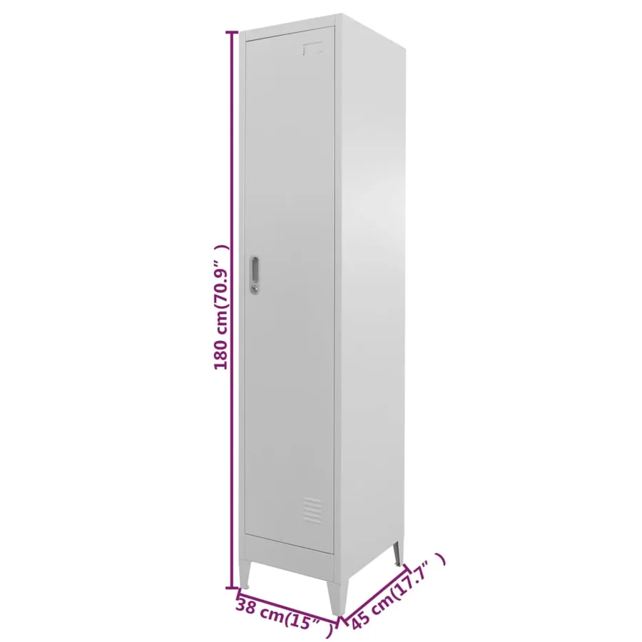 Armoire à casier 38x45x180 cm - 8