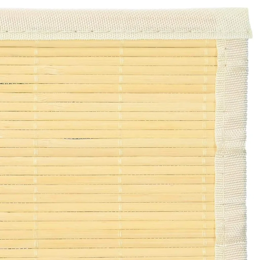 Tapis en bambou 100x160 cm Naturel - 6