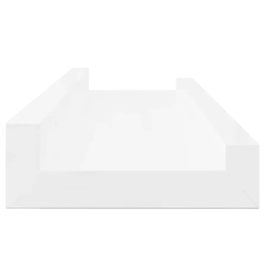 Étagères murales 4 pcs Blanc brillant 40x9x3 cm - 6