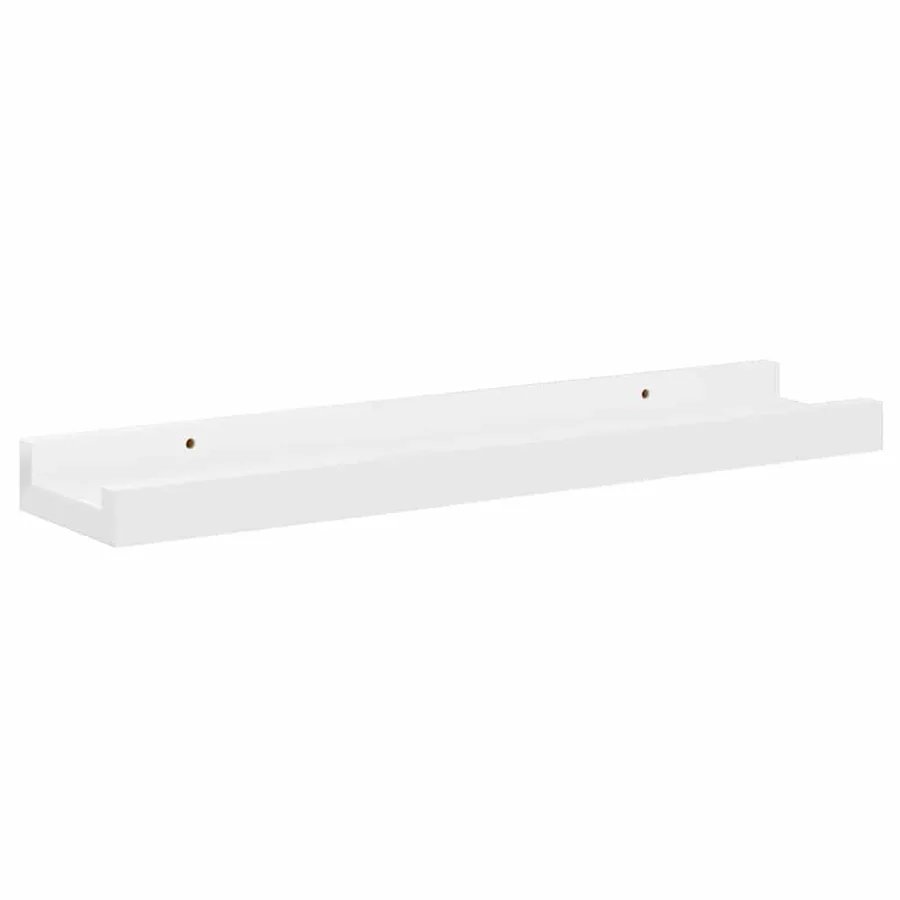 Étagères murales 4 pcs Blanc brillant 40x9x3 cm - 7