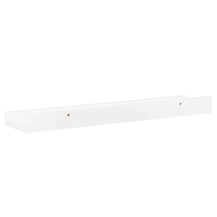 Étagères murales 4 pcs Blanc brillant 40x9x3 cm - 8