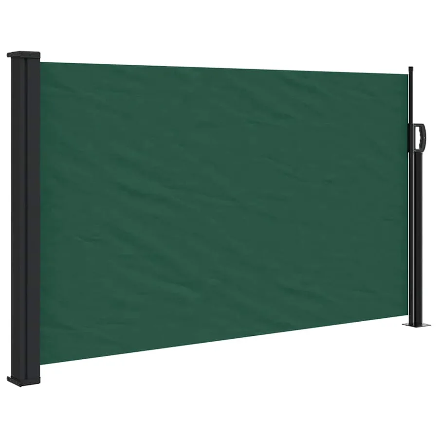 Auvent latéral rétractable vert foncé 117x300 cm - 2