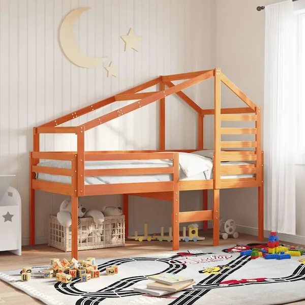 Toit de lit pour enfants 188x82x113 cm bois de pin massif