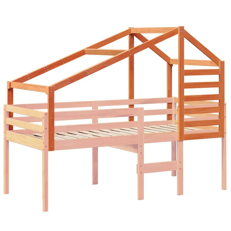 Toit de lit pour enfants 188x82x113 cm bois de pin massif - 3