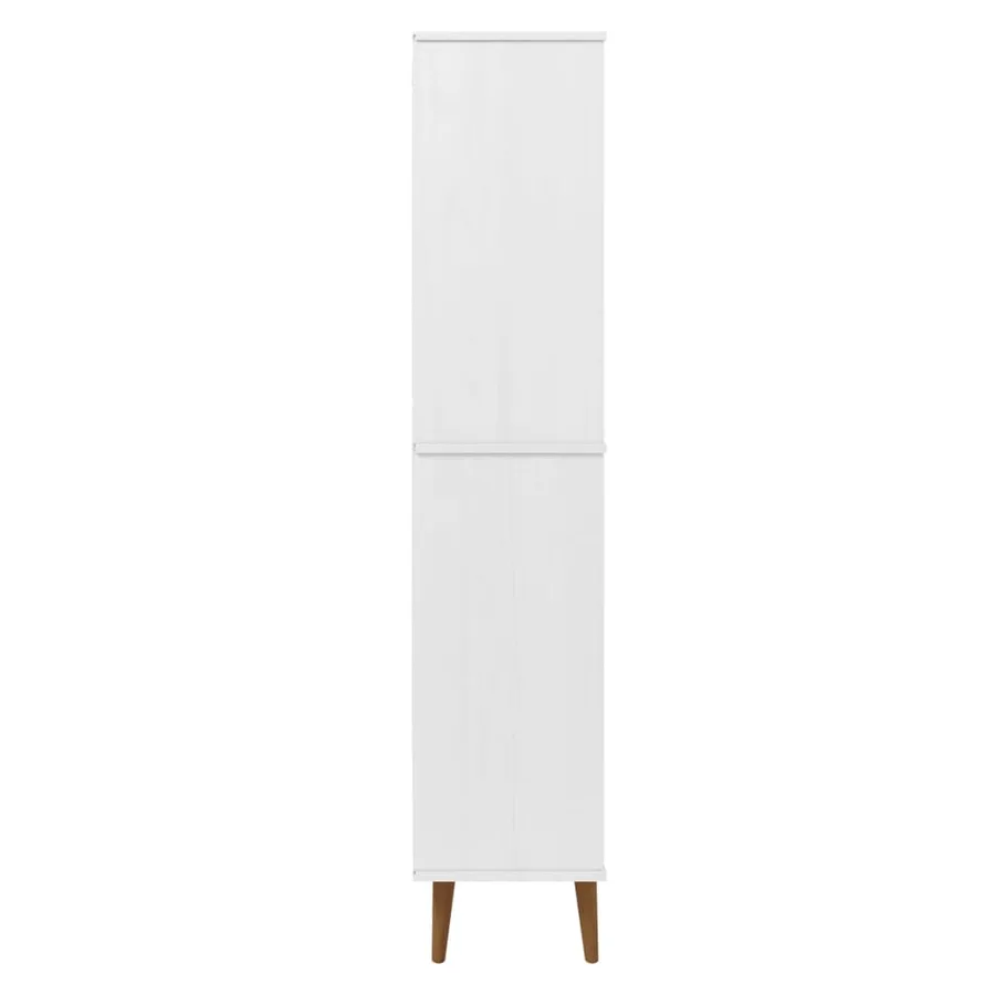 Bibliothèque MOLDE Blanc 85x35x170,5 cm Bois massif de pin - 6