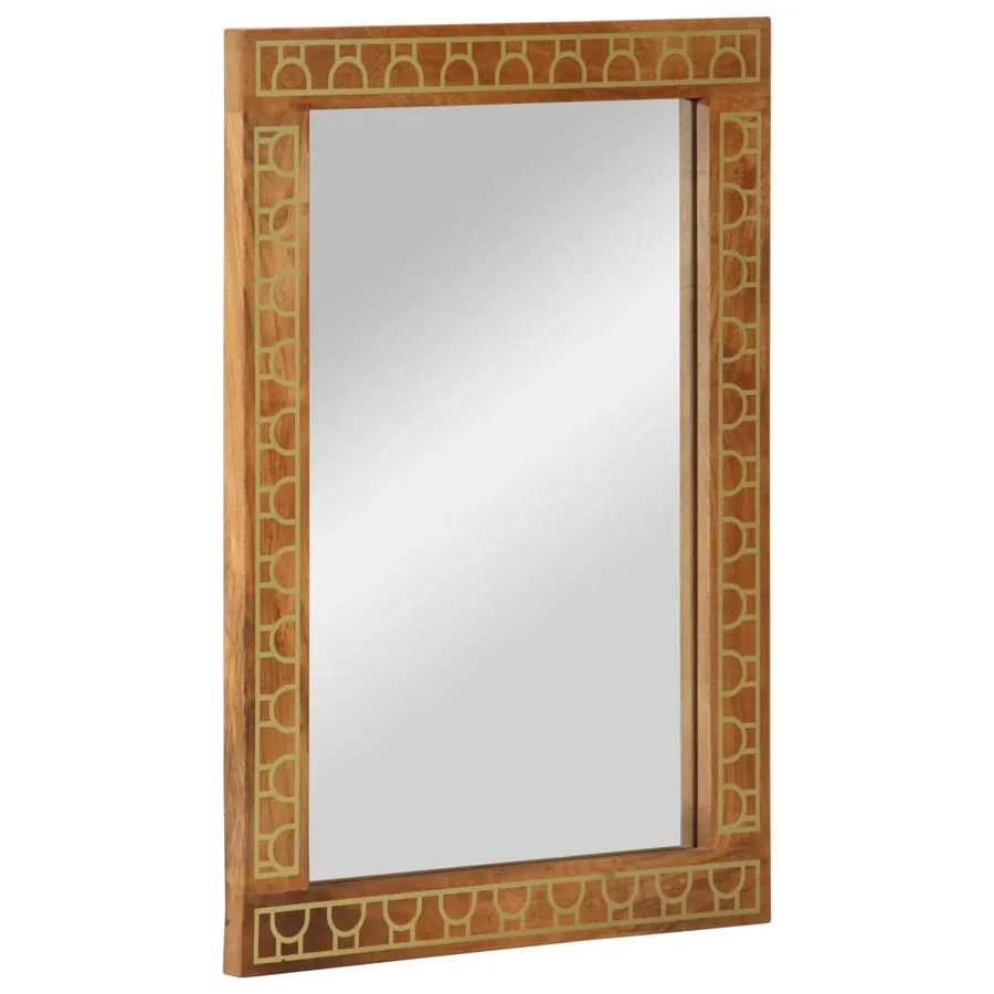 Ensemble de meubles salle de bain 2 pcs bois de manguier massif - 5