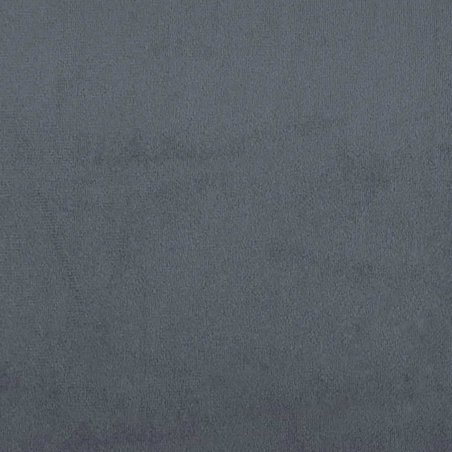Repose-pied gris foncé 77x55x31 cm velours - 7