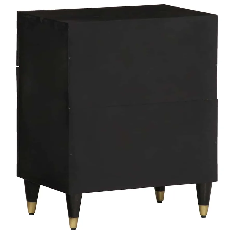 Table de chevet 50x33x60 cm bois de manguier massif - 5