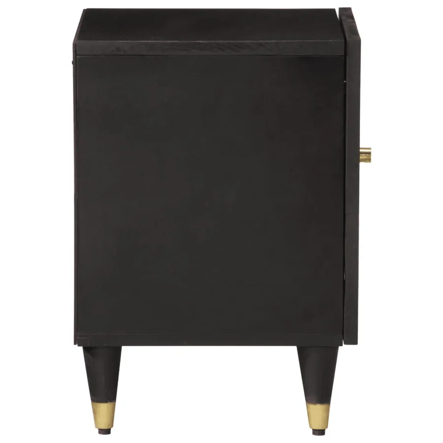 Table de chevet 40x33x46 cm Bois de manguier solide - 4