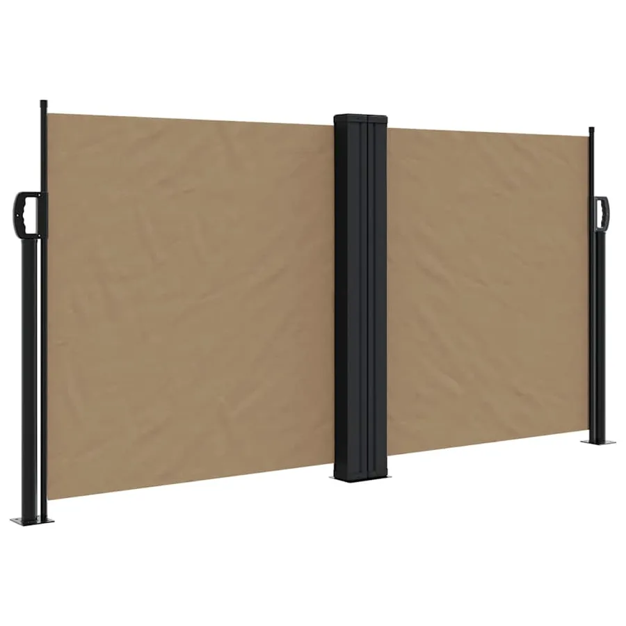 Auvent latéral rétractable taupe 120x600 cm - 2