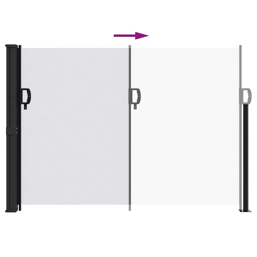 Auvent latéral rétractable blanc 140x300 cm - 5
