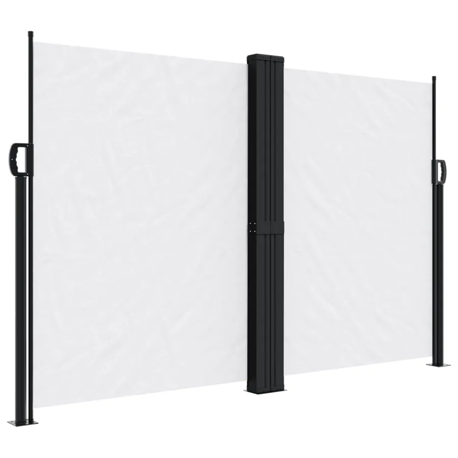 Auvent latéral rétractable blanc 160x1000 cm - 2