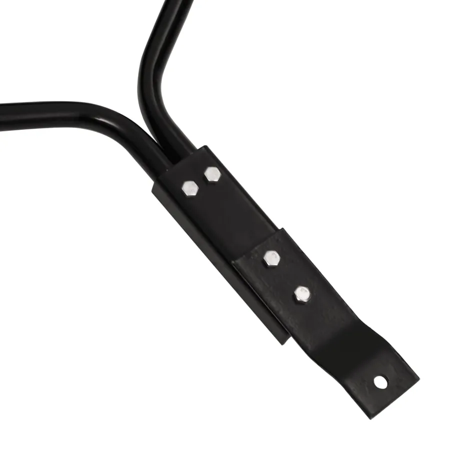 Rouleau de jardin et de pelouse à tirer avec pinces aérateur noir 63 L en fer - 7