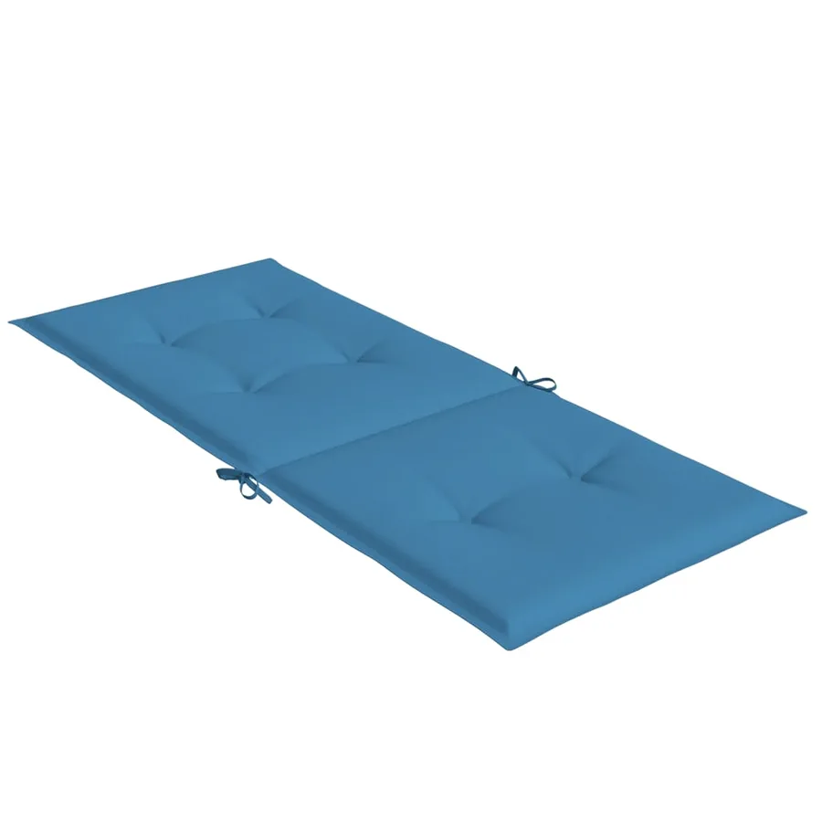 Coussins de chaise à dossier haut lot de 2 bleu mélangé tissu - 7
