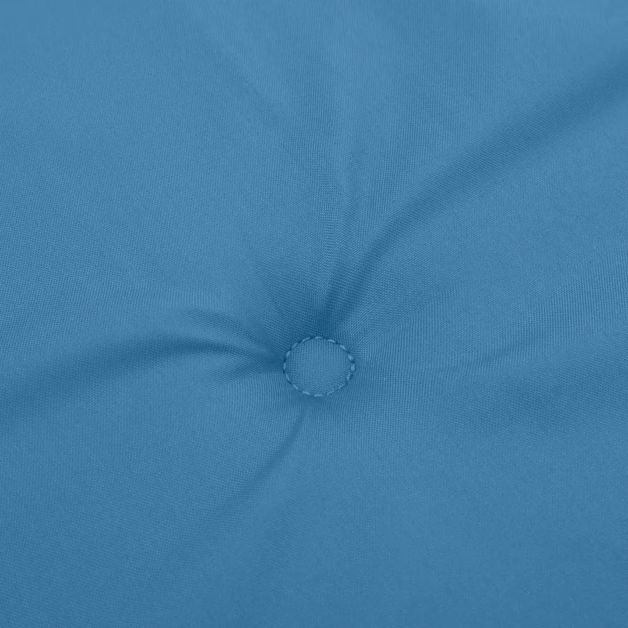 Coussins de chaise à dossier haut lot de 2 bleu mélangé tissu - 9