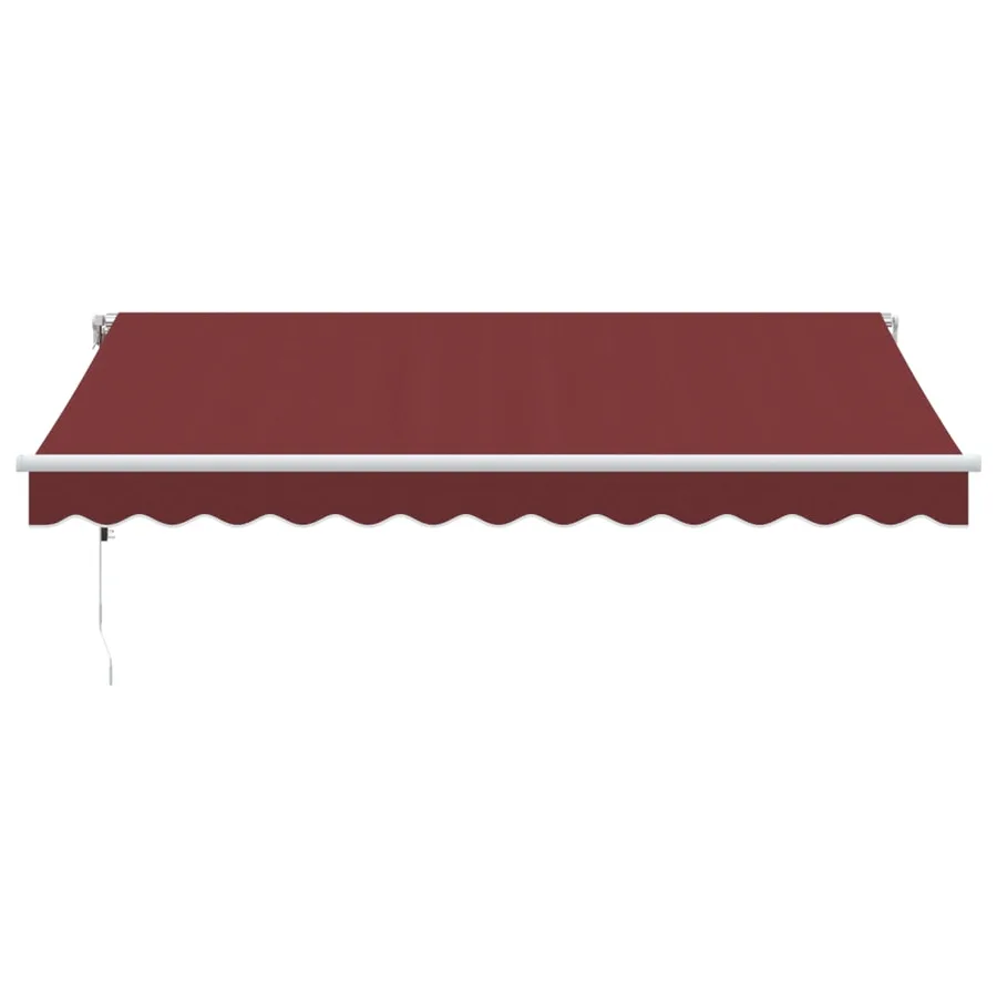 Auvent rétractable automatique avec LED bordeaux 350x250 cm - 4