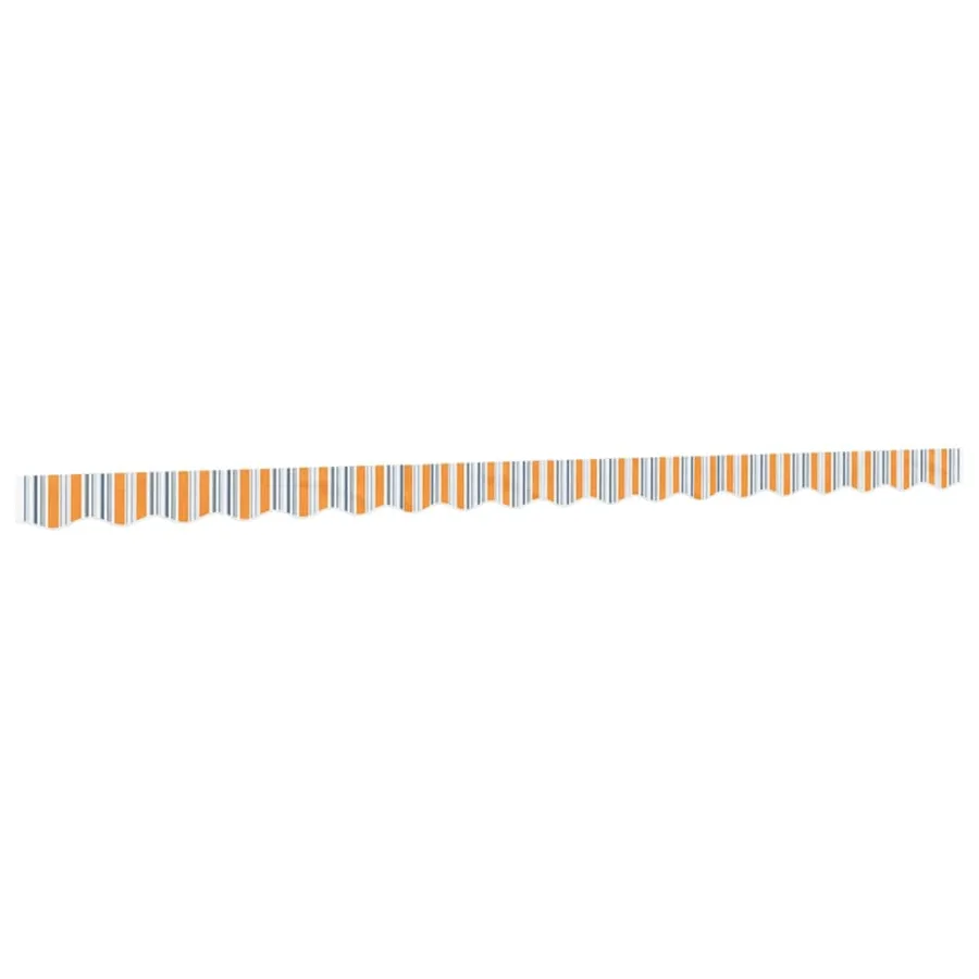 Tissu de remplacement de cantonnière d’auvent multicolore 4,5 m - 2
