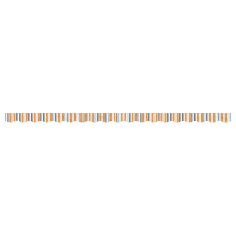 Tissu de remplacement de cantonnière d’auvent multicolore 4,5 m - 3