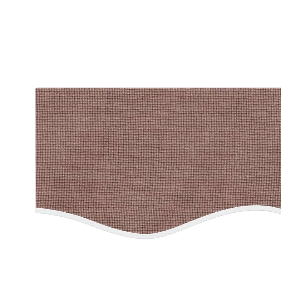 Tissu de remplacement de cantonnière d’auvent rayure marron - 4