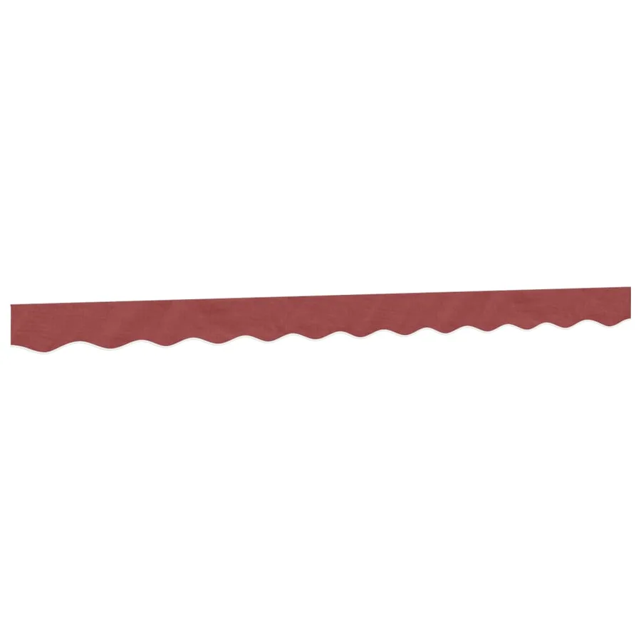 Tissu de remplacement de cantonnière d’auvent rayure bordeaux - 2